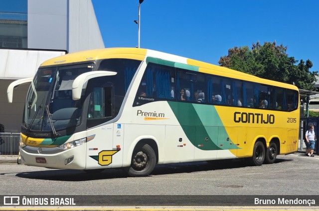 Empresa Gontijo de Transportes 21315 na cidade de Rio de Janeiro, Rio de Janeiro, Brasil, por Bruno Mendonça. ID da foto: 10740024.