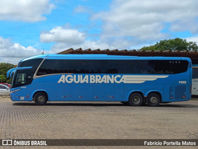 Viação Águia Branca 14015 na cidade de Vitória da Conquista, Bahia, Brasil, por Fabrício Portella Matos. ID da foto: 10740597.