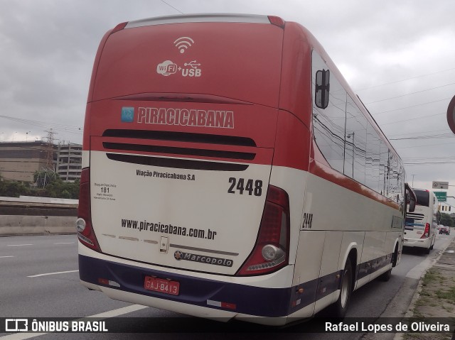 Viação Piracicabana 2448 na cidade de São Paulo, São Paulo, Brasil, por Rafael Lopes de Oliveira. Número da foto: #10738757.
