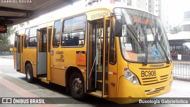 Transporte Coletivo Glória BC908 na cidade de Curitiba, Paraná, Brasil, por Busologia Gabrielística. Número da foto: #10742576.