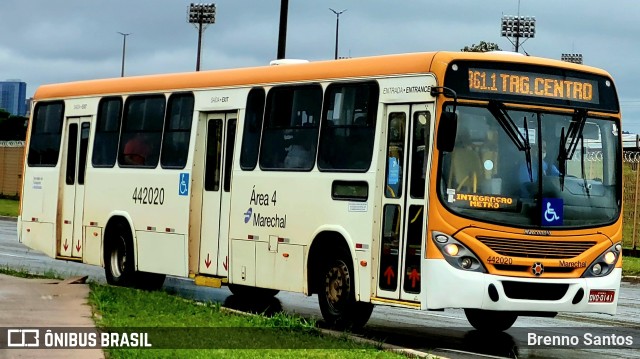 Auto Viação Marechal Brasília 442020 na cidade de Taguatinga, Distrito Federal, Brasil, por Brenno Santos. Número da foto: #10742470.