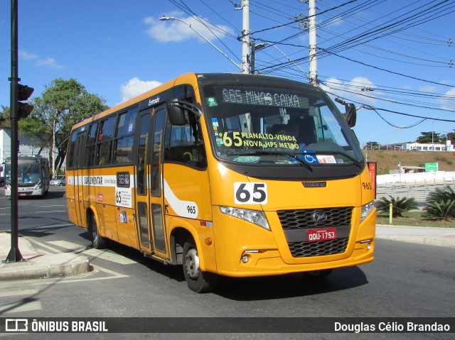 Transporte Suplementar de Belo Horizonte 965 na cidade de Belo Horizonte, Minas Gerais, Brasil, por Douglas Célio Brandao. ID da foto: 10743479.