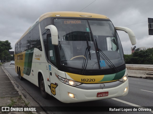 Empresa Gontijo de Transportes 18220 na cidade de São Paulo, São Paulo, Brasil, por Rafael Lopes de Oliveira. ID da foto: 10742874.