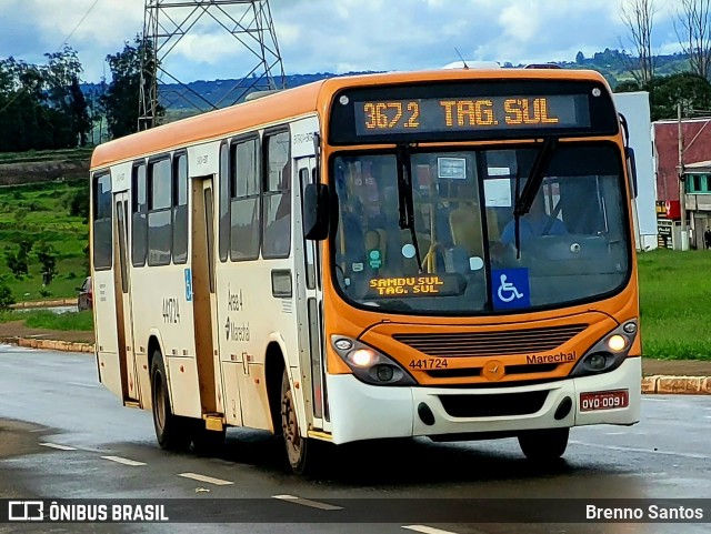 Auto Viação Marechal Brasília 441724 na cidade de Samambaia, Distrito Federal, Brasil, por Brenno Santos. Número da foto: #10742452.