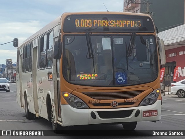 Auto Viação Marechal Brasília 442437 na cidade de Taguatinga, Distrito Federal, Brasil, por Brenno Santos. ID da foto: 10743952.