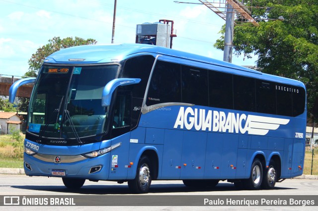 Viação Águia Branca 27890 na cidade de Vitória, Espírito Santo, Brasil, por Paulo Henrique Pereira Borges. ID da foto: 10745781.