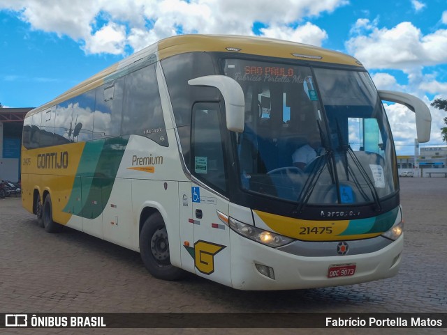 Empresa Gontijo de Transportes 21475 na cidade de Vitória da Conquista, Bahia, Brasil, por Fabrício Portella Matos. ID da foto: 10745846.