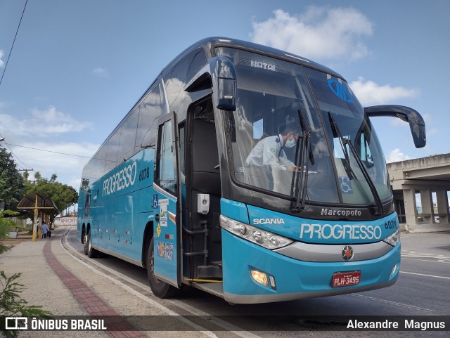 Auto Viação Progresso 6078 na cidade de Natal, Rio Grande do Norte, Brasil, por Alexandre  Magnus. Número da foto: #10744909.