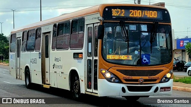 Auto Viação Marechal Brasília 442453 na cidade de Samambaia, Distrito Federal, Brasil, por Brenno Santos. ID da foto: 10743972.