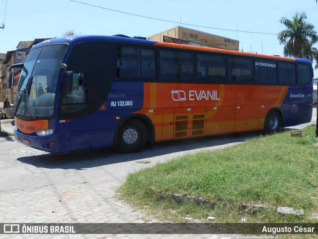 Evanil Transportes e Turismo RJ 132.088 na cidade de Nova Iguaçu, Rio de Janeiro, Brasil, por Augusto César. ID da foto: 10742590.