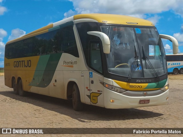 Empresa Gontijo de Transportes 18070 na cidade de Vitória da Conquista, Bahia, Brasil, por Fabrício Portella Matos. ID da foto: 10745710.