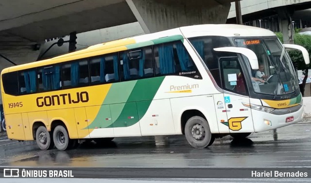 Empresa Gontijo de Transportes 19145 na cidade de Belo Horizonte, Minas Gerais, Brasil, por Hariel Bernades. ID da foto: 10742098.