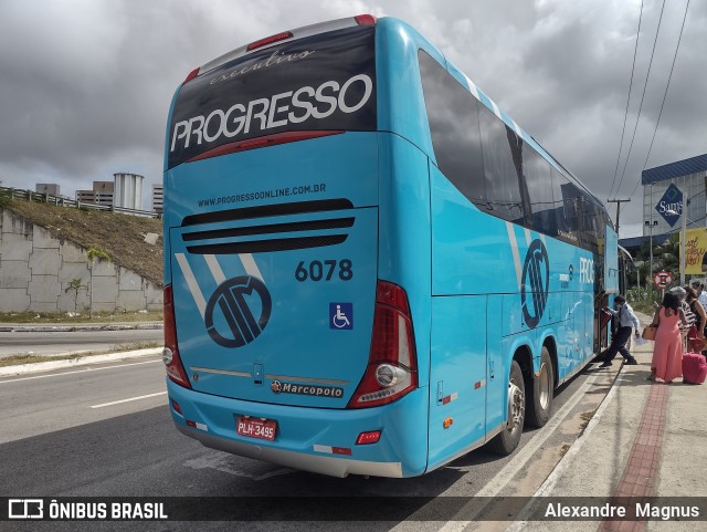 Auto Viação Progresso 6078 na cidade de Natal, Rio Grande do Norte, Brasil, por Alexandre  Magnus. ID da foto: 10745016.