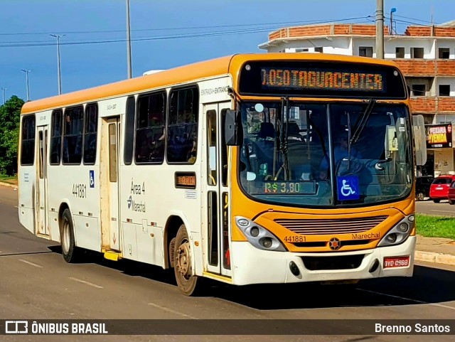 Auto Viação Marechal Brasília 441881 na cidade de Samambaia, Distrito Federal, Brasil, por Brenno Santos. Número da foto: #10742480.