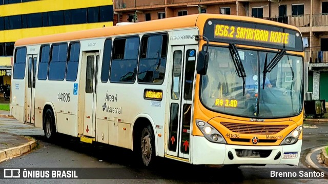 Auto Viação Marechal Brasília 441805 na cidade de Samambaia, Distrito Federal, Brasil, por Brenno Santos. ID da foto: 10742467.