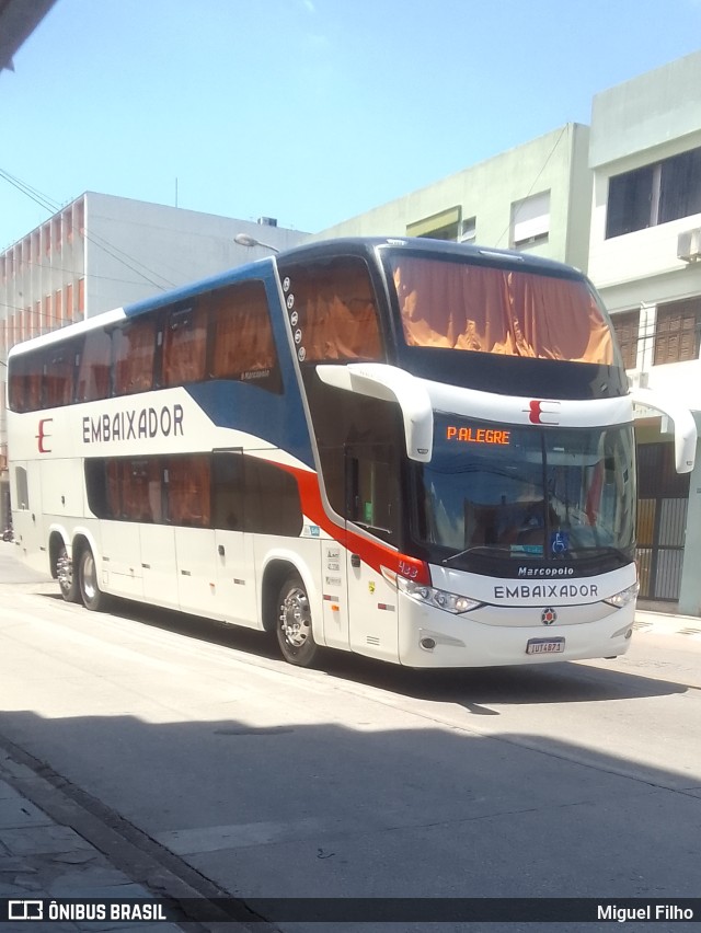 Expresso Embaixador 433 na cidade de Pelotas, Rio Grande do Sul, Brasil, por Miguel Filho. Número da foto: #10742284.