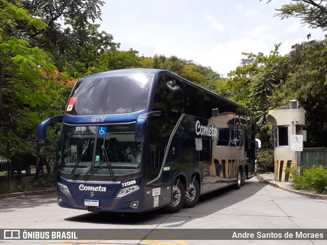 Viação Cometa 721309 na cidade de São Paulo, São Paulo, Brasil, por Andre Santos de Moraes. ID da foto: 10743616.