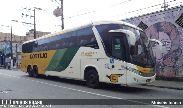 Empresa Gontijo de Transportes 18735 na cidade de Santos, São Paulo, Brasil, por Moiséis Inácio. Número da foto: #10743895.