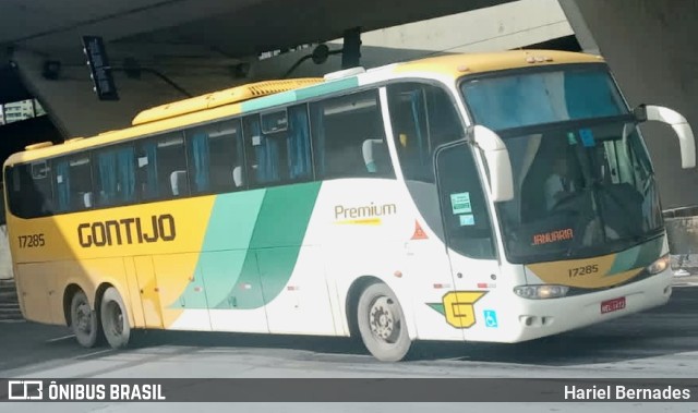 Empresa Gontijo de Transportes 17285 na cidade de Belo Horizonte, Minas Gerais, Brasil, por Hariel Bernades. Número da foto: #10743905.