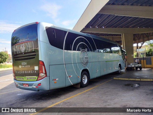 Viação Garcia 8204 na cidade de Ribeirão Preto, São Paulo, Brasil, por Marcelo Horta. ID da foto: 10742842.