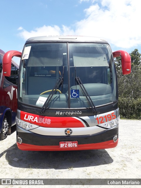 Lirabus 12195 na cidade de Mogi das Cruzes, São Paulo, Brasil, por Lohan Mariano. ID da foto: 10742207.