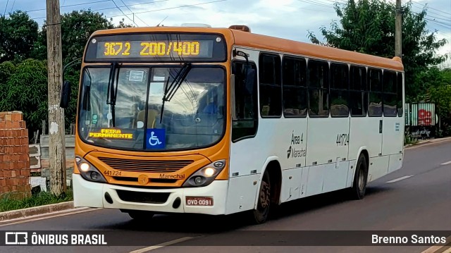 Auto Viação Marechal Brasília 441724 na cidade de Samambaia, Distrito Federal, Brasil, por Brenno Santos. Número da foto: #10742457.