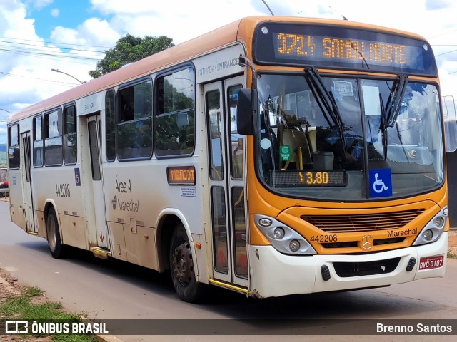 Auto Viação Marechal Brasília 442208 na cidade de Samambaia, Distrito Federal, Brasil, por Brenno Santos. ID da foto: 10742492.