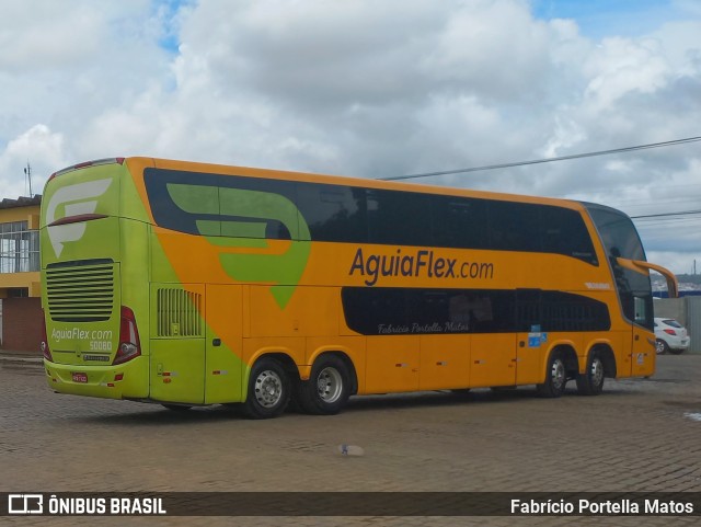 Viação Águia Branca 50080 na cidade de Vitória da Conquista, Bahia, Brasil, por Fabrício Portella Matos. ID da foto: 10748665.