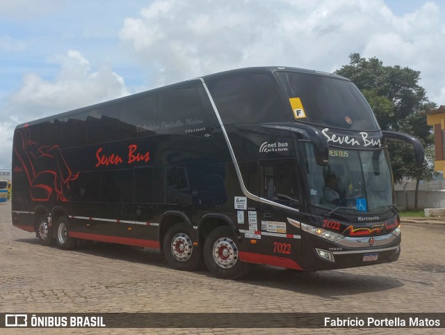 Seven Bus 7022 na cidade de Vitória da Conquista, Bahia, Brasil, por Fabrício Portella Matos. Número da foto: #10748722.