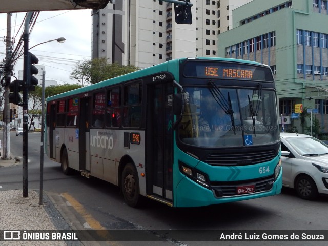 TUSMIL - Transporte Urbano São Miguel 654 na cidade de Juiz de Fora, Minas Gerais, Brasil, por André Luiz Gomes de Souza. ID da foto: 10748090.