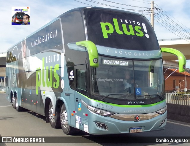 Viação Garcia 88107 na cidade de Campinas, São Paulo, Brasil, por Danilo Augusto. Número da foto: #10747054.