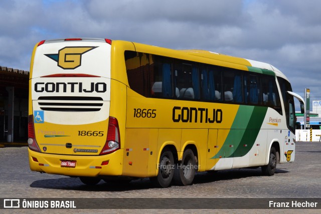 Empresa Gontijo de Transportes 18665 na cidade de Vitória da Conquista, Bahia, Brasil, por Franz Hecher. Número da foto: #10748953.