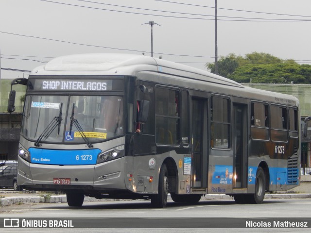 Viação Grajaú S.A. 6 1273 na cidade de São Paulo, São Paulo, Brasil, por Nicolas Matheusz. ID da foto: 10749516.