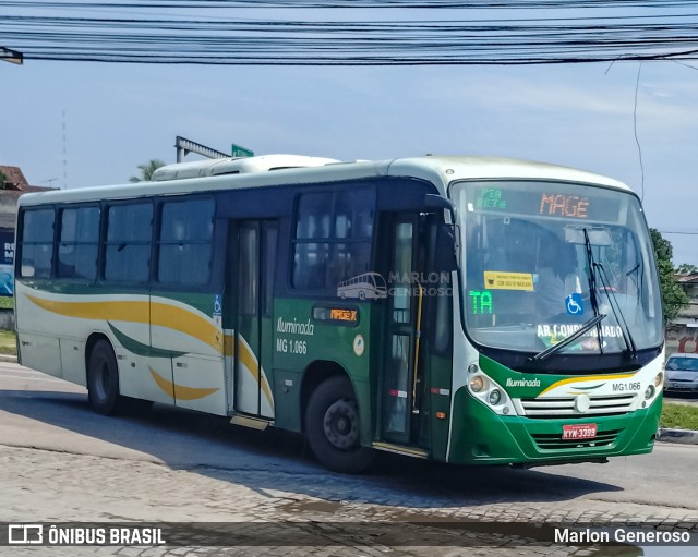 Transporte e Turismo Iluminada MG 1.066 na cidade de Magé, Rio de Janeiro, Brasil, por Marlon Generoso. ID da foto: 10747093.