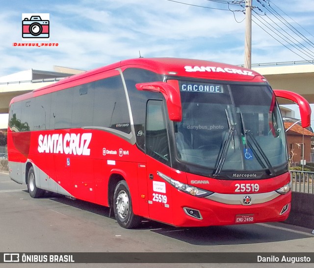 Viação Santa Cruz 25519 na cidade de Campinas, São Paulo, Brasil, por Danilo Augusto. Número da foto: #10746638.