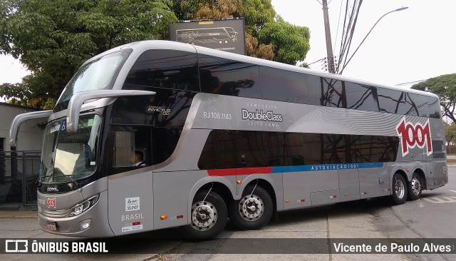 Auto Viação 1001 RJ 108.1143 na cidade de Contagem, Minas Gerais, Brasil, por Vicente de Paulo Alves. Número da foto: #10746459.