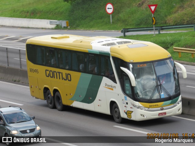 Empresa Gontijo de Transportes 18945 na cidade de São José dos Campos, São Paulo, Brasil, por Rogerio Marques. ID da foto: 10746976.