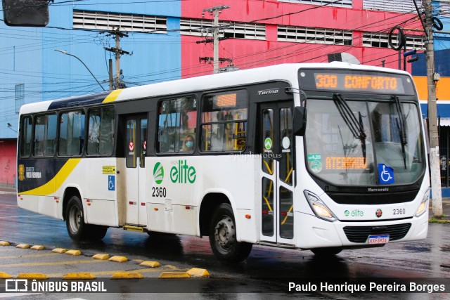 Viação Elite 2360 na cidade de Volta Redonda, Rio de Janeiro, Brasil, por Paulo Henrique Pereira Borges. Número da foto: #10749258.