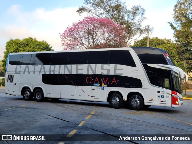 Auto Viação Catarinense 3722 na cidade de São Paulo, São Paulo, Brasil, por Anderson Gonçalves da Fonseca. Número da foto: #10746514.