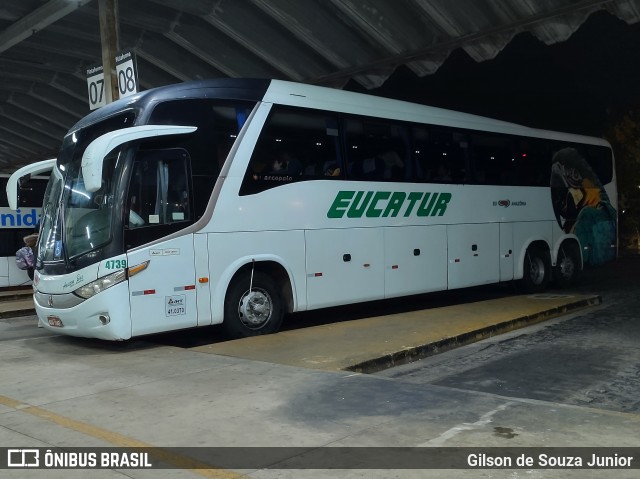 Eucatur - Empresa União Cascavel de Transportes e Turismo 4739 na cidade de Americana, São Paulo, Brasil, por Gilson de Souza Junior. ID da foto: 10752843.