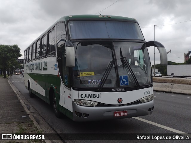 Auto Viação Cambuí 193 na cidade de São Paulo, São Paulo, Brasil, por Rafael Lopes de Oliveira. ID da foto: 10752264.