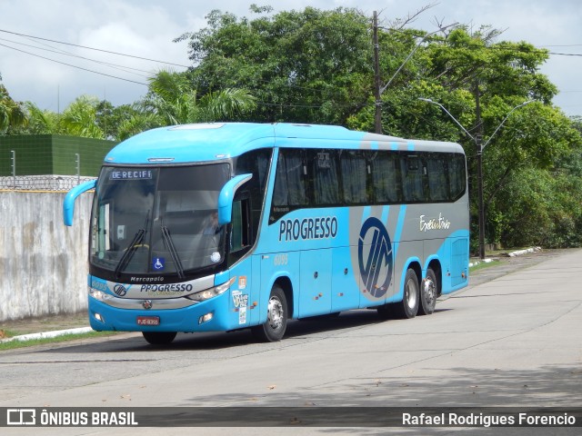 Auto Viação Progresso 6095 na cidade de Recife, Pernambuco, Brasil, por Rafael Rodrigues Forencio. ID da foto: 10753175.