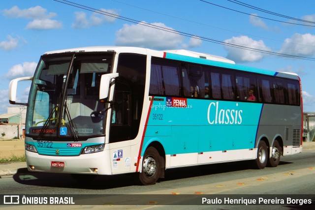 Empresa de Ônibus Nossa Senhora da Penha 35122 na cidade de Vitória da Conquista, Bahia, Brasil, por Paulo Henrique Pereira Borges. ID da foto: 10752489.