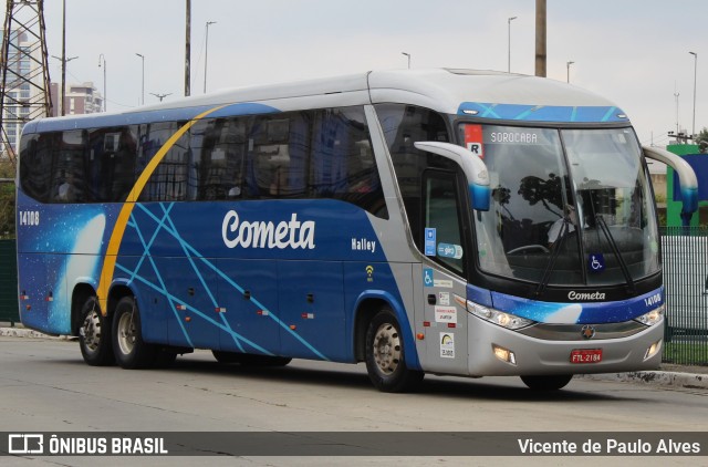 Viação Cometa 14108 na cidade de São Paulo, São Paulo, Brasil, por Vicente de Paulo Alves. ID da foto: 10752699.