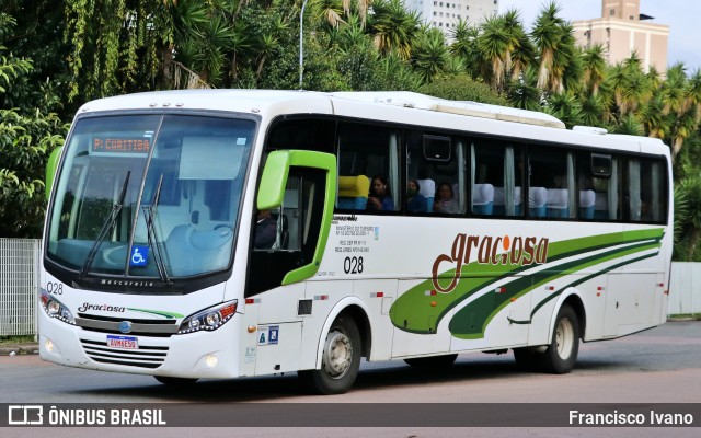 Viação Graciosa 028 na cidade de Curitiba, Paraná, Brasil, por Francisco Ivano. ID da foto: 10750206.