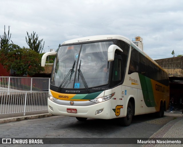 Empresa Gontijo de Transportes 18685 na cidade de Belo Horizonte, Minas Gerais, Brasil, por Maurício Nascimento. Número da foto: #10752526.