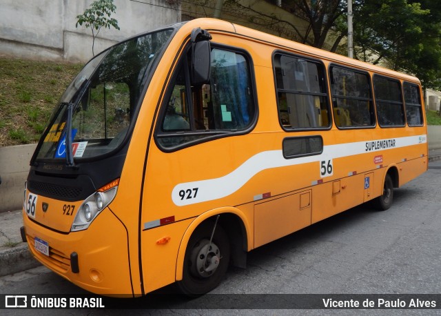 Transporte Suplementar de Belo Horizonte 927 na cidade de Belo Horizonte, Minas Gerais, Brasil, por Vicente de Paulo Alves. ID da foto: 10752580.