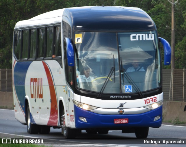 CMW Transportes 1072 na cidade de Aparecida, São Paulo, Brasil, por Rodrigo  Aparecido. ID da foto: 10751458.