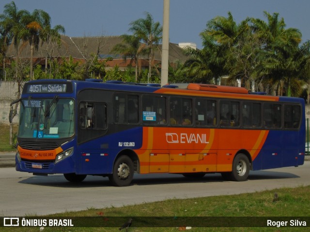 Evanil Transportes e Turismo RJ 132.063 na cidade de Rio de Janeiro, Rio de Janeiro, Brasil, por Roger Silva. Número da foto: #10753255.