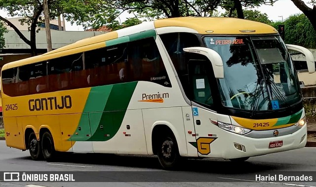 Empresa Gontijo de Transportes 21425 na cidade de Belo Horizonte, Minas Gerais, Brasil, por Hariel Bernades. Número da foto: #10750090.